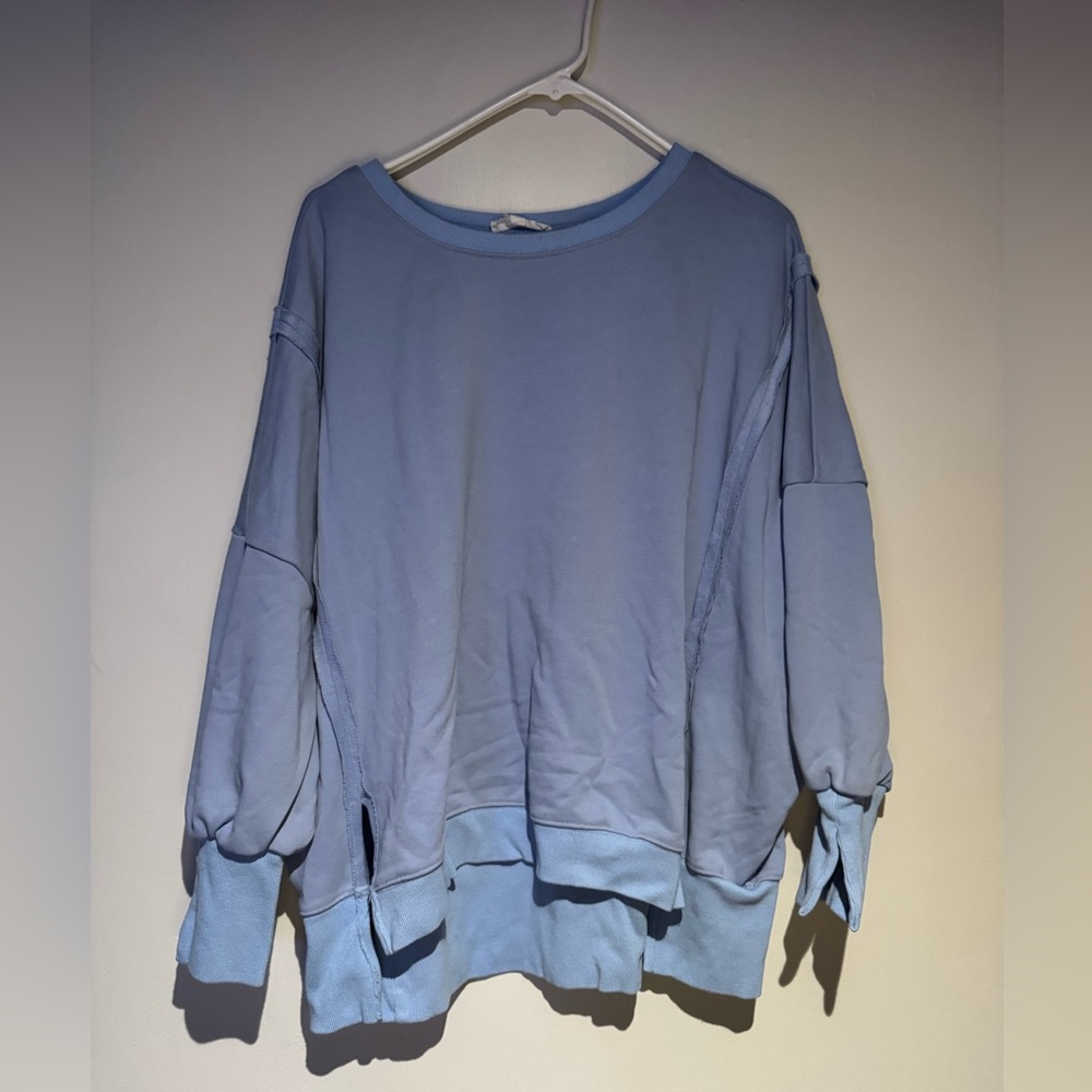 Newbury Kustom Light Blue Pullover Sweatshirt